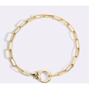 Mint & Lilly Mint Paperclip Bracelet*Gold*7"